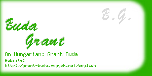 buda grant business card